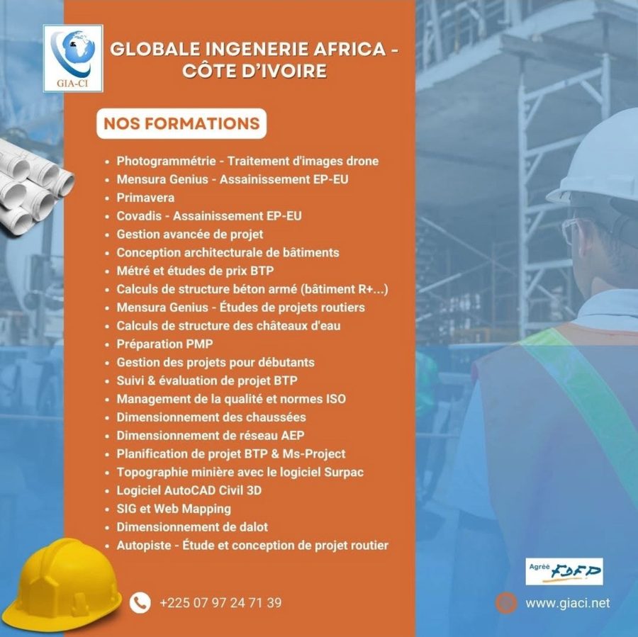 Catalogue des formations GIA-CI